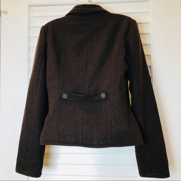 Zoompy Paris Chocolate Brown Wool Blazer - Picture 4 of 7